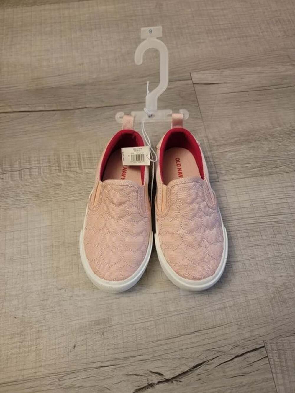 Old Navy Pink Quilted Slip-On Sneakers for Kids Size 8C